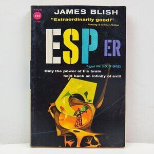 ESPer (Jack of Eagles) James Blish Book PB VTG 1952 AVON Sci-Fi Seemingly Unread
